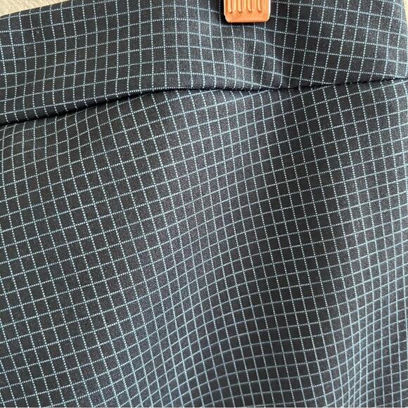 NWT Nanette Leopore Geometric Plaid Navy Business Casual Pants Legging Office M - Picture 8 of 11